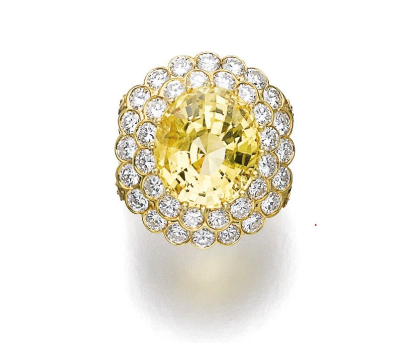 Van Cleef and Arpels Yellow Sapphire Cocktail Ring