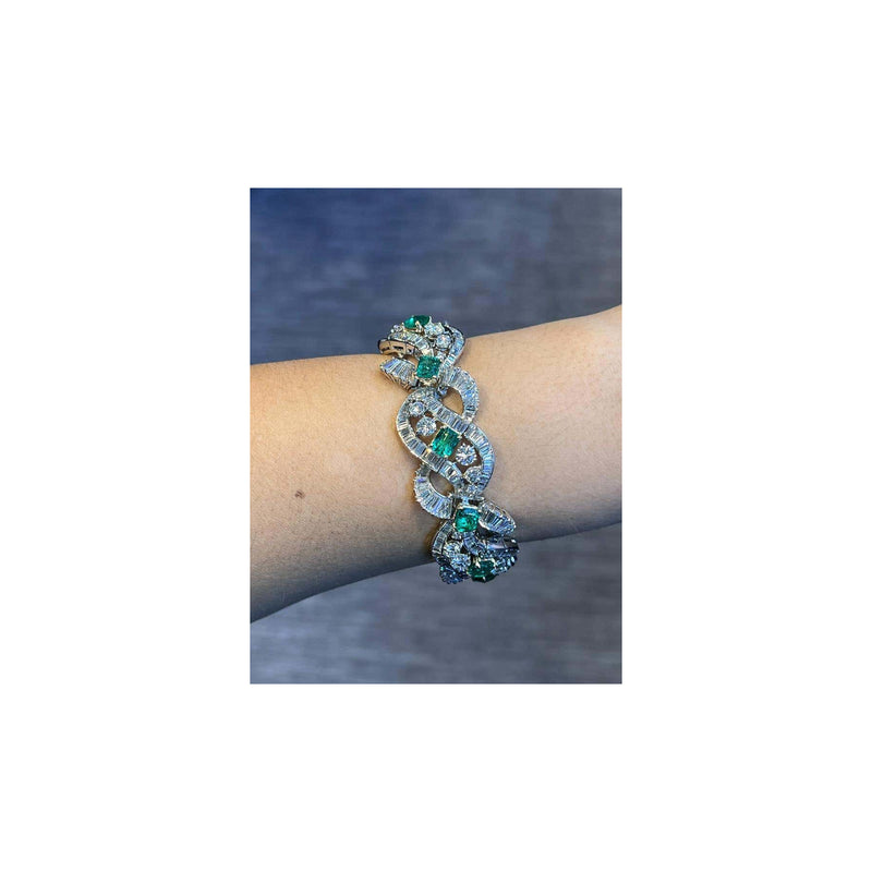 Bvlgari Emerald & Diamond Bracelet