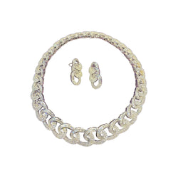 Diamond Necklace & Earrings Set