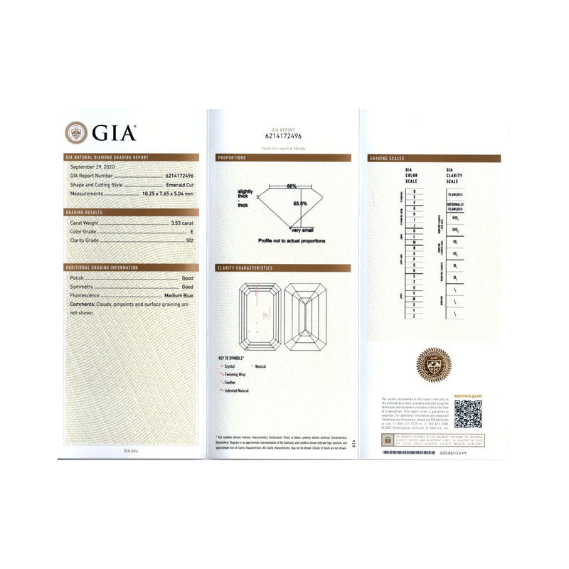 GIA Certified Emerald Cut Diamond Bracelet