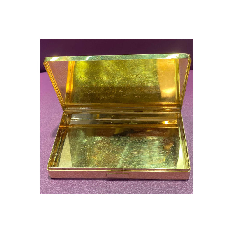 Historic Enamel and Diamond Gold Cigarette Box by Paul Flato