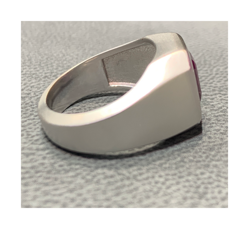 Men's AGL Certified Ruby Ring