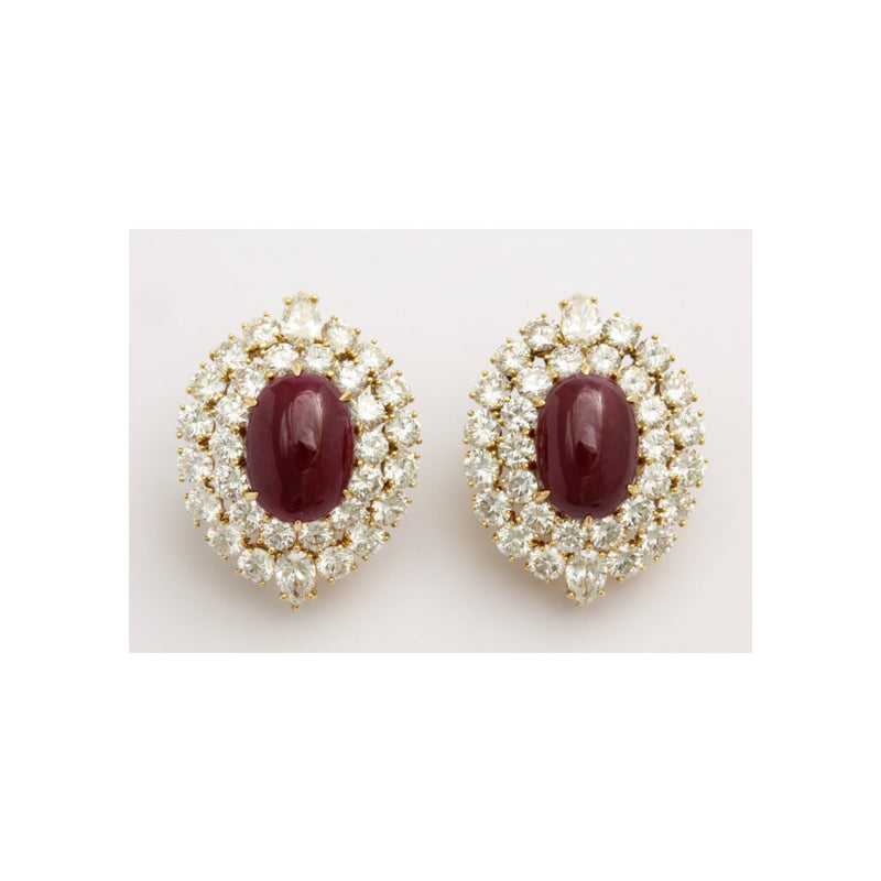 Van Cleef and Arpels Day and Night Ruby Tassel Earrings